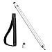 Stylus Pens for Touch Screens, Adrawpen New-Upgrade 5 Mins auto-Off Rechargeable High-Sensitivity Active Smart Pencil Digital Pen with Superfine Tip, Compatible for iPad iPhone Samsung Tablets(White)