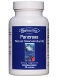 Allergy Research Group - Natural Lamb Pancreas Glandular - 90 Capsules