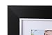Lilian Black With Silver Display 6x6 Desk/Wall Picture Frame - Made to Display Pictures 4x4 with Mat or 6x6 Without Mat - Wall Mounting Material Included.