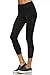 Mono B Women's Stretch Knit Capri Leggings with Mesh Paneled sides S Black