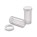 Perfume Studio Clear Plastic Styrene Vials Tube (5 Dram/.63 Oz) Containers with Snap Caps for Organizing and Storing Craft Supplies, Pills, Beads, Coins, Seeds and More (5)