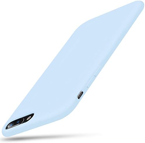 iPhone 7 plus Case / iPhone 8 plus Case, SKEEPER Liquid Silicone Gel Rubber 5.5" Shockproof Protective Cover for iPhone 7plus / 8plus [Sky Blue]