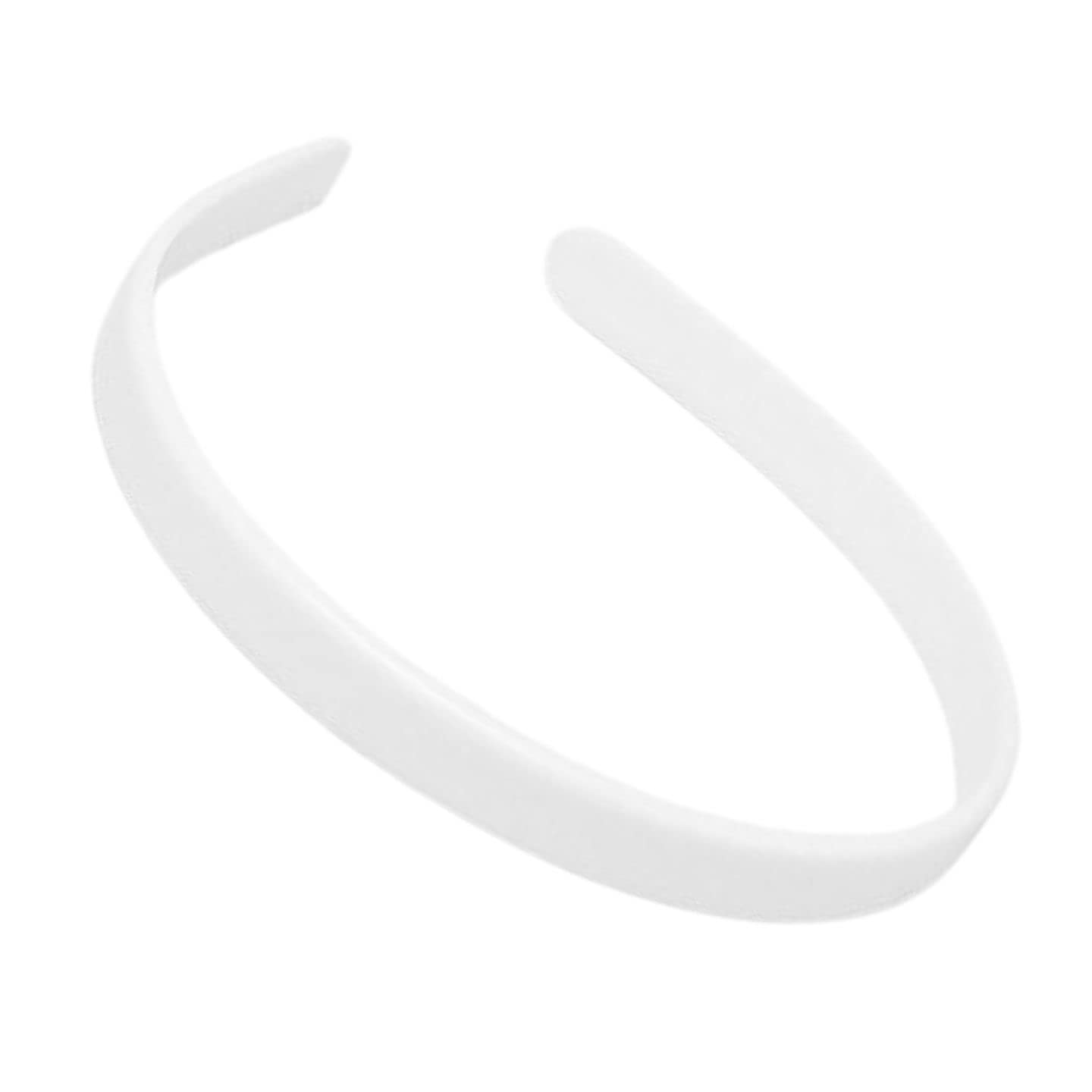 Topkids Accessories Plastic Alice Bands for Women and Girls, Headbands for Hair, Hair Comb Headband, Adult Alice Bands (1.5cm White) — image 1