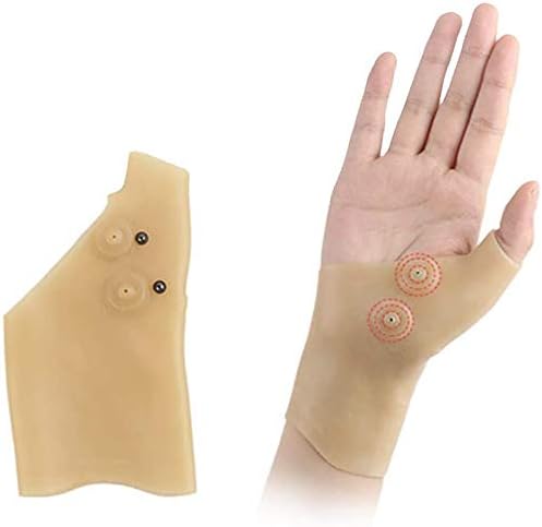 4pcs/2 Pairs Gel Wrist Thumb Support Braces Soft Waterproof Therapy Wrist Hand Thumb Gloves Relief Pain Carpal Tunnel Breathable Elastic Silicone Wrist Support Brace for Tenosynovitis Typing