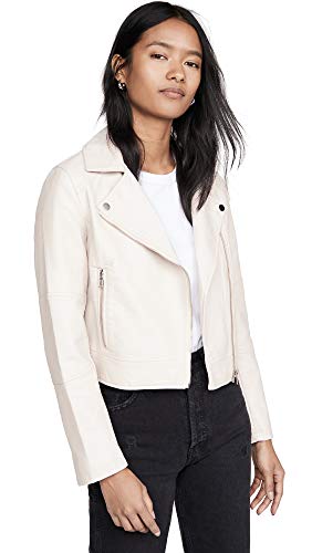 pebbled faux leather jacket