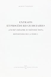 Extraits et procédures judiciaires