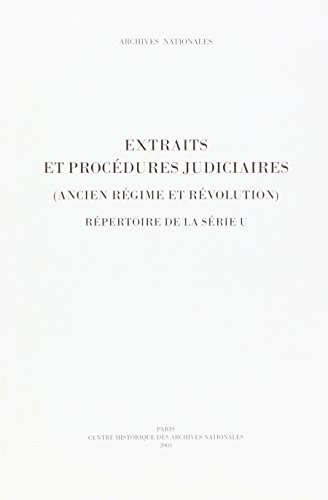 Extraits et procédures judiciaires