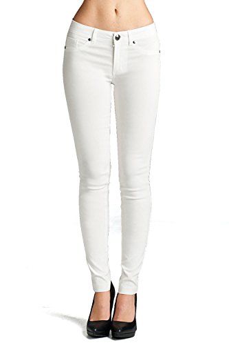 Emmalise Women's Basic Jean Look Jeggings Tights Spandex Skinny Leggings Bottoms