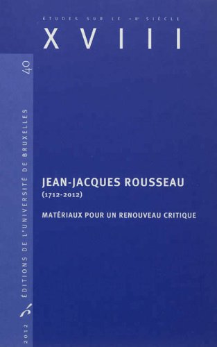 Jean-Jacques Rousseau, 1712-2012