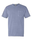 Comfort Colors 6.1 oz. Garment-Dyed Pocket T-Shirt, XL, ICE BLUE