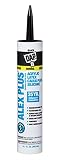 Dap 18107 Black Alex Plus Acrylic Latex Caulk Plus Silicone 10.1-Ounce
