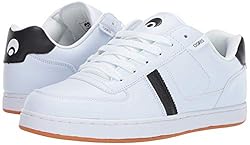 Osiris Men's Relic Skate Shoe, White/Black/Gum, 14