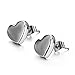 Fashion Jewelry Women's Earrings Lovely Heart-shaped Titanium Steel Earrings Stud Earrings