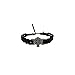 Celtic Cross Friendship Bracelet Braided Faux Leather Black