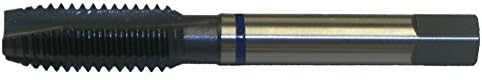Cleveland C50056 HSS-E 9/16-12 UNC Plug Chamfer HP Spiral Point Tap for Stainless Steel , Straight Flute , Straight w/ Square Shank , Steam Oxide Finish (Pack qty. 1)