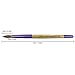 Pana USA Acrylic Nail Brush100% Pure Kolinsky Hair New LIMITED EDITION BEIGE PURPLE Wood Handle with Purple Ferrule Round Shaped Style (Size # 8)