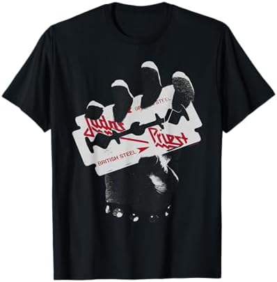 Amazon.com: Judas Priest Invincible Shield Red T-Shirt : Clothing