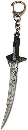 DZQCLB Movie Key Chain Bend Sword Pendant Car Key Ring Axe Weapon Key Chain Men's and Women's Jewelry