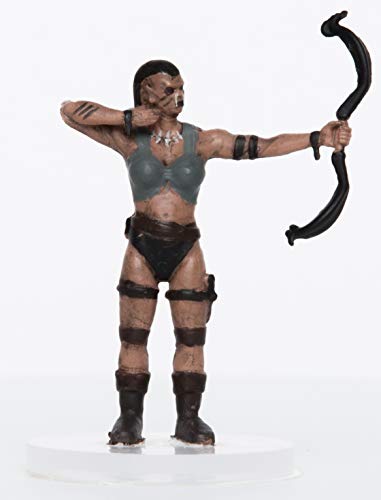 Characters of Adventure - Female Orc Archer - Plastic Miniature for D&D or Pathfinder
