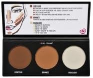 City Colors Pressed Powder Highlight and Contour Effect Cosmetic Make up Kit Set F-0005