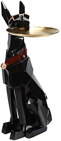 エンドテーブルコーヒーテーブル犬の装飾品現代ベッドサイドテーブルナイトスタンドの家のリビングルームベッドルームオフィス14 1 10 6 22インチハウスウォーミングギフト Color Black Modernzeg Hu