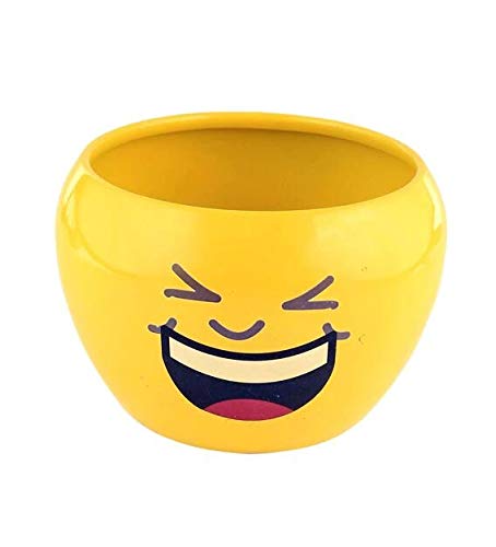 Pepper Agro Emoji Design Round Hanging Planter | Flower Smily Design Hanging Pot for Indoor & Outdoor Decor- 1 Qty