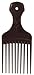 Plastic Hair Pick Comb – Wide Tooth Afro Lift Picks - Pack of 4 Combs - 5.25 Inch - for Hair Styling Lifting Detangling Adding Volume for Long Curly and Thick Hair, Wigs and Beards for Men & Women