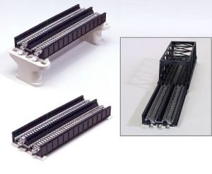 Kato KAT20458 N 186mm 7-5/16" Double Plate Girder Bridge, Black