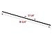 TMS 6.6 FT Country Dark Coffee Steel Sliding Barn Wood Door Hardware Antique