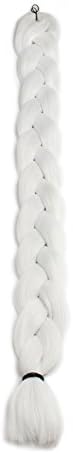 3pcs/Lot 42 Inch Synthetic Jumbo Braid Twist Hair Extensions White Color Jumbo Box Braiding Crochet Hair 165g/pcs