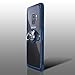 Samsung Galaxy S9 Case, Transparent Crystal Clear Cover with Slim Silicone Rubber Bumper Frame and 360° Rotating Magnetic Finger Ring & Kickstand Compatible with Samsung Galaxy S9 - Blue