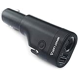 ImpactLast 5-in-1 Car Safety Device w/Emergency Window Glass Breaker Tool - Seat Belt Cutter - 2200 mAh Power Bank, 2-Mode Flashlight, Red Emergency Beacon, USB Car Charger