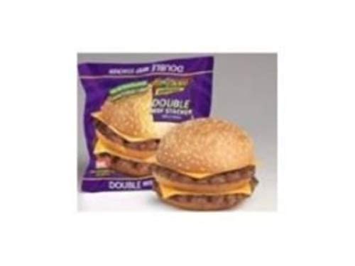 Advance Pierre Fast Choice Double Beef Stacker - Burger, 6 Ounce -- 12 per case.