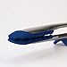 Tovolo Tip Top Tongs, Easy-Grip Silicone Head, Locking-Mechanism, Stratus Blue, 13 Inches (80-6504)
