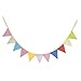 TINKSKY Bunting Banners Flags for Wedding Birthday Party-Dot Grid Pattern,11pcs (Random Color)