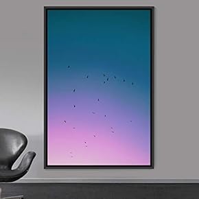 signwin Framed Canvas Wall Art Flock of Birds...