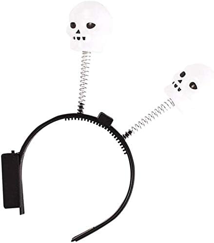 Premsons® Halloween Headband Led Skull Head Bopper Glow Light-Up Headpiece Hair Accessories for Kid Adult Fancy Dress Costume