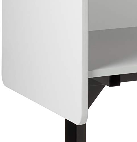 Balt 89789 Adjustable Study Carrel Workstation, Gray Laminate, 38.25" - 46.25"H x 37"W x 24"D