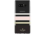 kate spade new york Protective Hardshell Case for Samsung Galaxy Note 8 - Charlotte Stripe Black/Cream/Blush/Gold Foil