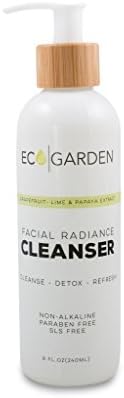 Eco Garden Facial Radiance Cleanser, Face Wash Cleanser, Makeup Remover, Refresh, Cleanse, Moisturize, Detox the skin, Organic, With Aloe Vera, Cucumber, Chamomile, Papaya
