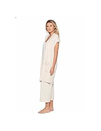 Barefoot Dreams CozyChic Ultra Lite - Cárdigan largo sin mangas para mujer