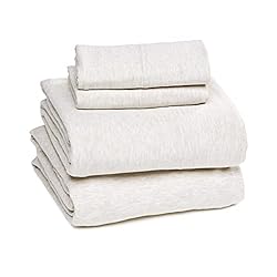 Amazon Basics Cotton Jersey 4-Piece Bed Sheet