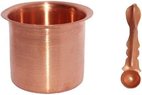 Suninow Copper Set of Panchpatra and Pali