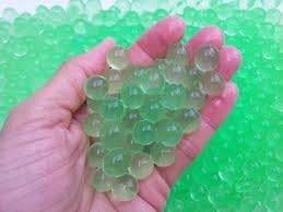 8oz -Almost 15,000 Jelly BeadZ® Water Bead Gel - GREEN- Heat Sealed Bag- Water Pearls Gel Beads- Wedding &amp; Event Centerpieces