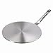 RAINBEAN Heat Diffuser, Adapter Plate for Gas Stove Glass Cooktop Converter, Flame Guard Induction Hob Pans, 9.25 Inch Stainless Steel