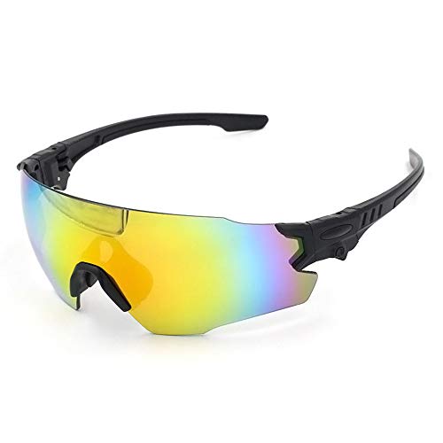 KCCCC Polarisierte Sport Sonnenbrille Black Frame Polarisations-Brille im Freien Sportbrille UV-Schutz-Treiber-Glas… – Bild 5