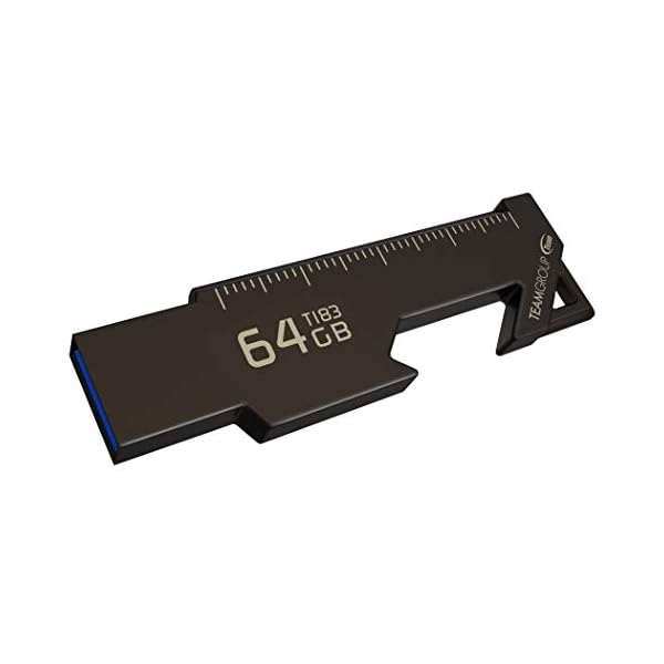 TeamGroup T183 64 GB USB 3.1 Magnetischer Multifunktionaler USB-Stick, Externer Speicherstick TT183364GF01, Schwarz – Bild 3
