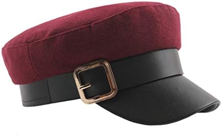 iDWZA Ladies Womens Girls Wool Blend Baker Boy Peaked Cap Newsboy Hat