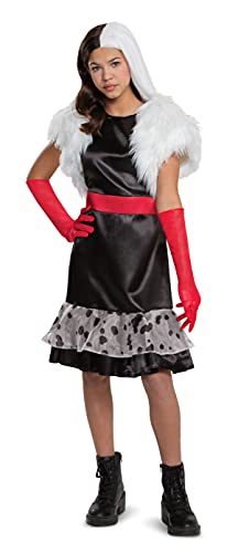 Cruella Costume for Tweens, Official Disney Estella Black Dress Outfit from Cru…