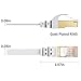 BUSOHE Cat 8 Ethernet Cable 6 FT 2Pack, 40Gbps 2000Mhz High Speed Flat Cat8 Cable Patch Cord with Gold-Plated RJ45 Connector, LAN Network Internet Cable for Router/Gaming/Computer, S/FTP